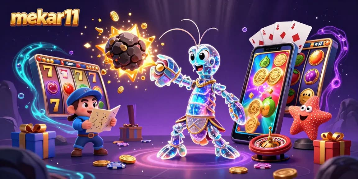 Experience the excitement of mekar11's casino thrills with dazzling gems and thrilling gameplay elements.