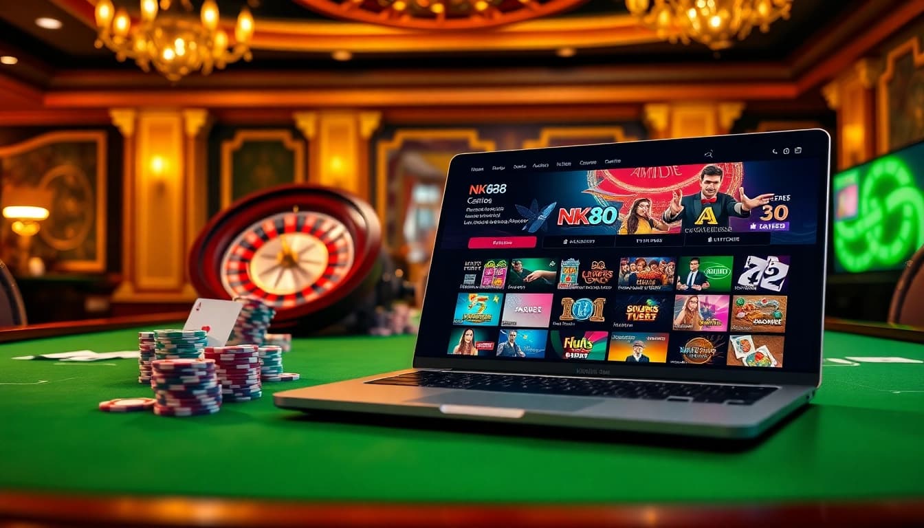 Experience thrilling gameplay at https://nk88.sa.com/ with an elegant casino site and vibrant gaming elements.