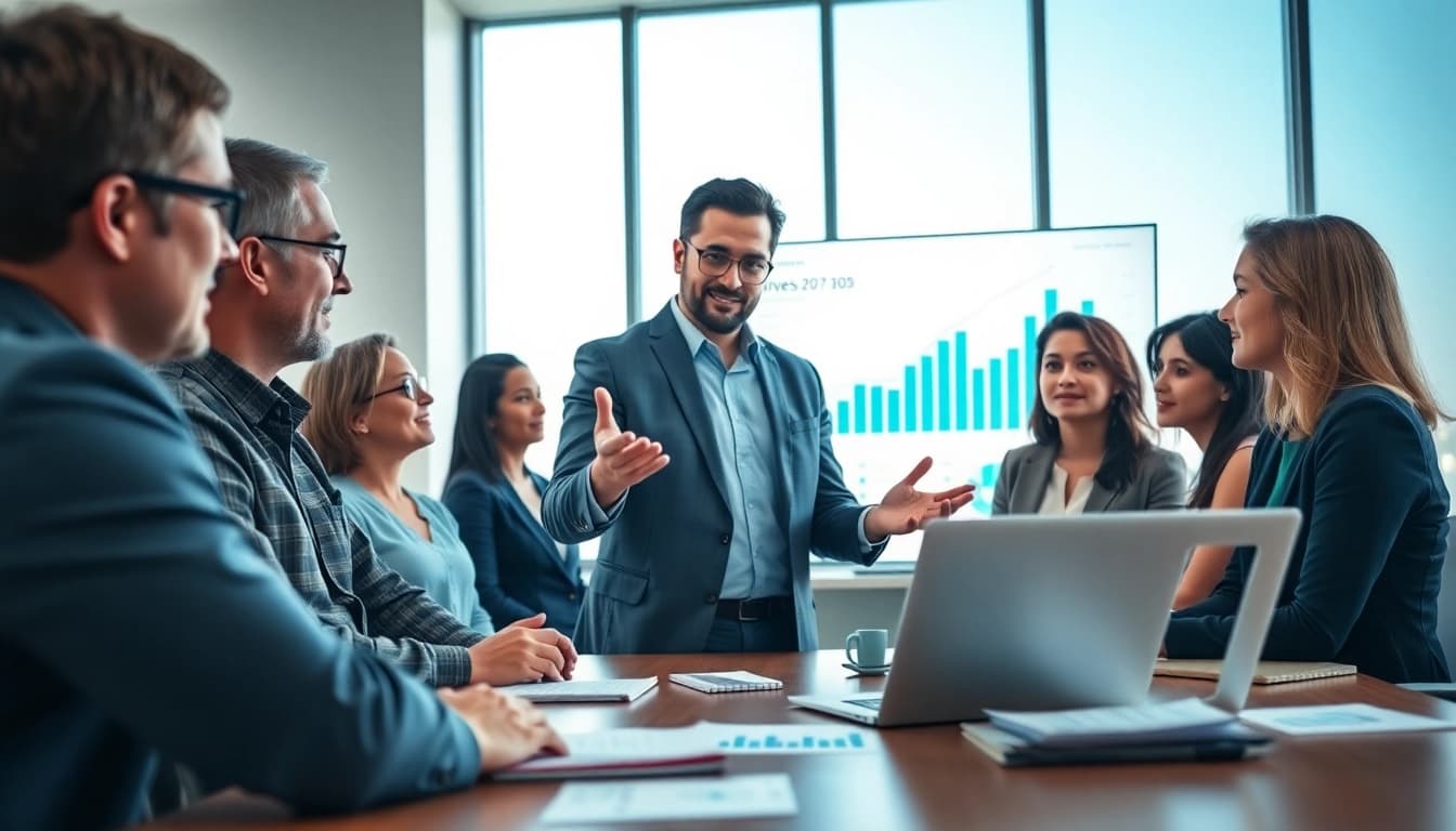 Engage in wealth management San Antonio with trusted financial advisory in a modern office.