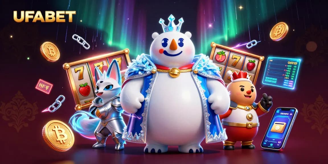 UFABET players enjoy spinning slots with vibrant 3D graphics and cryptocurrency elements.