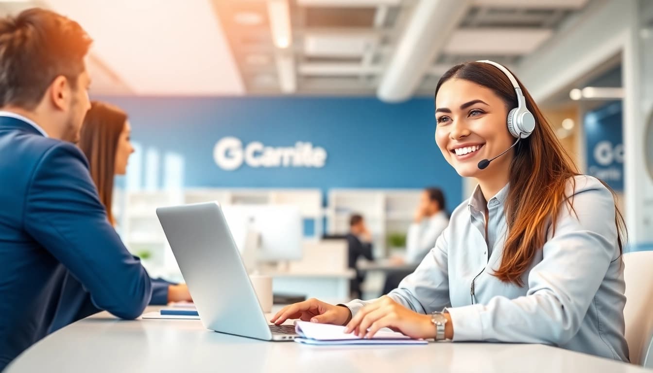 Enhance interaction with charles schwab customer service via phone or chat in a bright office.