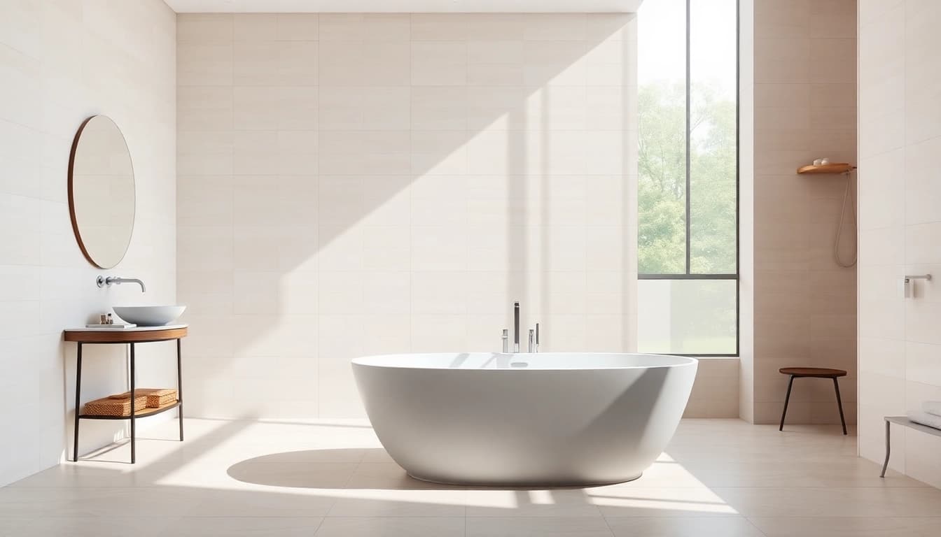 sonni sanitär GmbH bietet eine elegante Badezimmergestaltung mit modernen Armaturen an.
