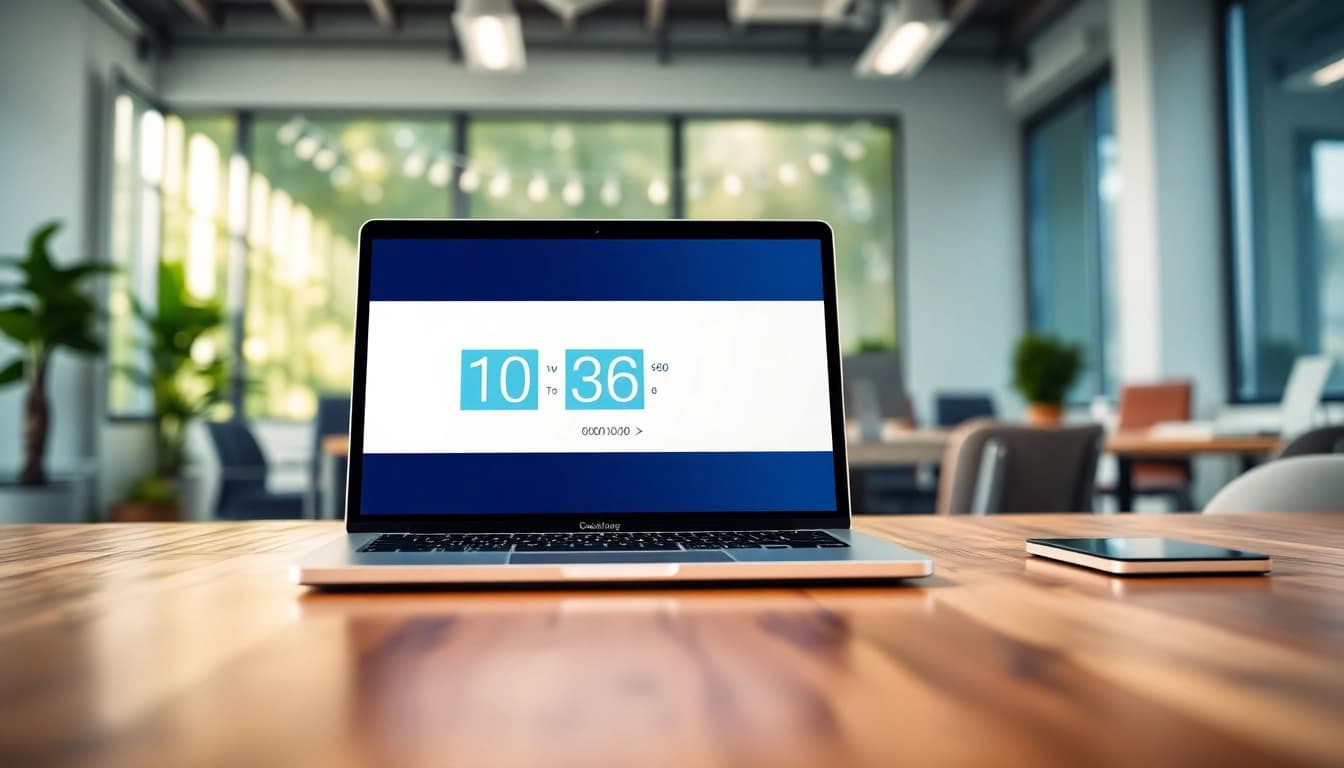 Creating a free countdown timer for email with an engaging visual setup.
