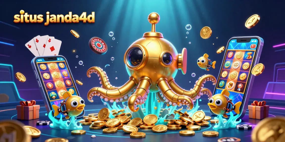 situs janda4d membawa kesenangan bermain game slot dengan ikan mekanik dalam laut koin emas