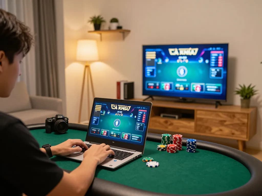 Engaging in strategic play on Cà khịa tv while enjoying a high-quality online poker experience.