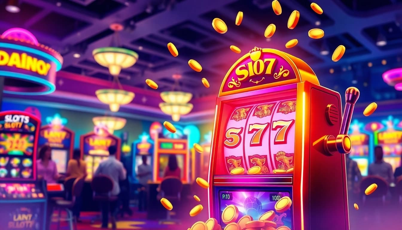 Menangkan slot777 dengan mesin slot yang menarik dan penuh warna di kasino.