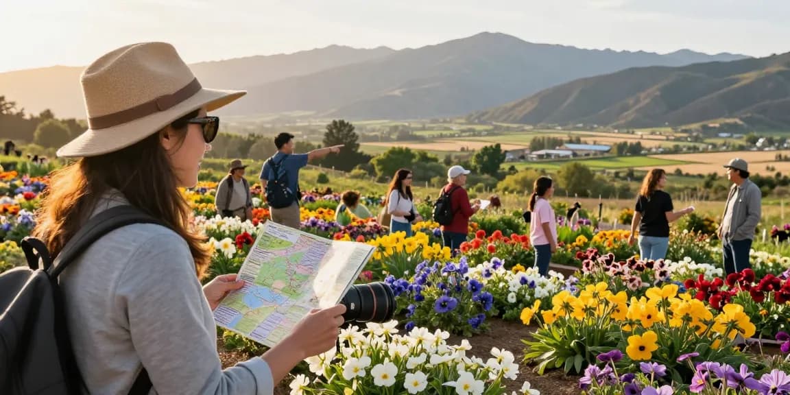 Enjoying the beauty of Capay Valley Garden with discounts offered by https://www.thecapayvalleygardentour.com during spring.
