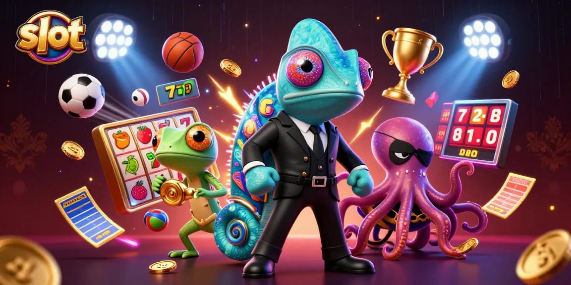 Spin the slot reels with 3D characters, lucky 7s, and vibrant jackpot excitement.
