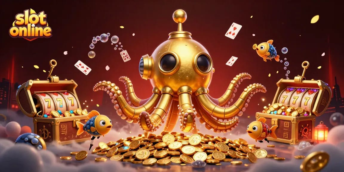Menangkan permainan slot online dengan menghadapi jackpot dan keberuntungan dalam ilustrasi 3D yang memukau.