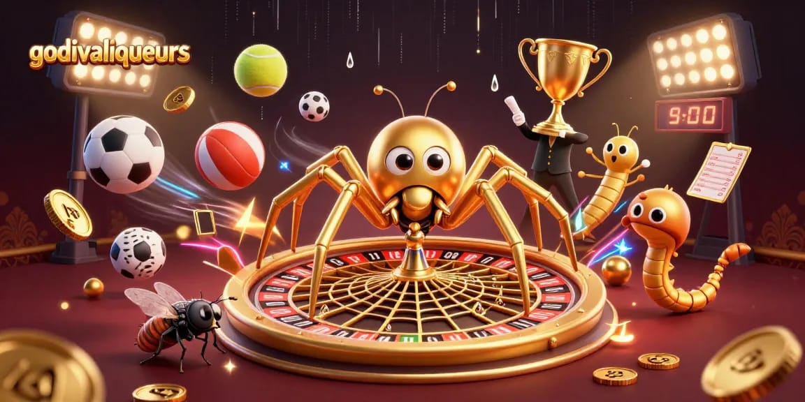 Experience godivaliqueurs in a lively casino scene with dynamic betting action and vibrant game elements