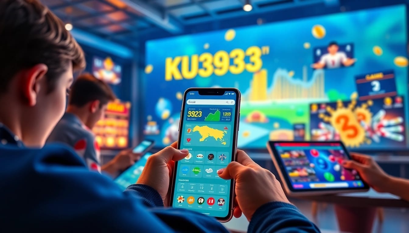 Trải nghiệm sự phấn khích khi cá cược với ứng dụng KU3933, người dùng tận hưởng nhiều tùy chọn trò chơi khác nhau.