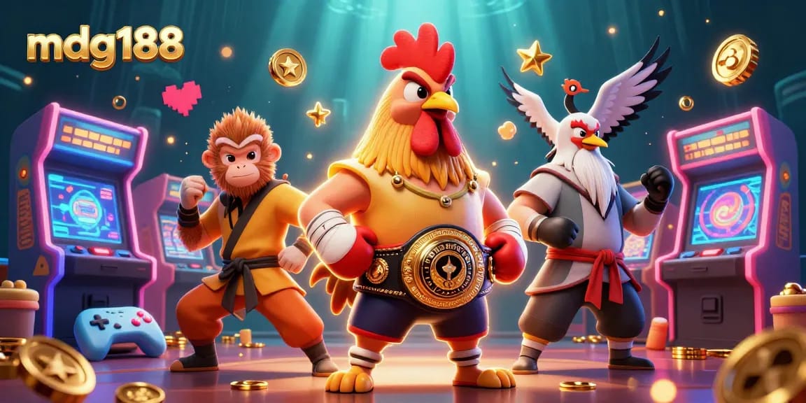 Engage in thrilling gameplay with mdg188 featuring dynamic characters and colorful casino elements.