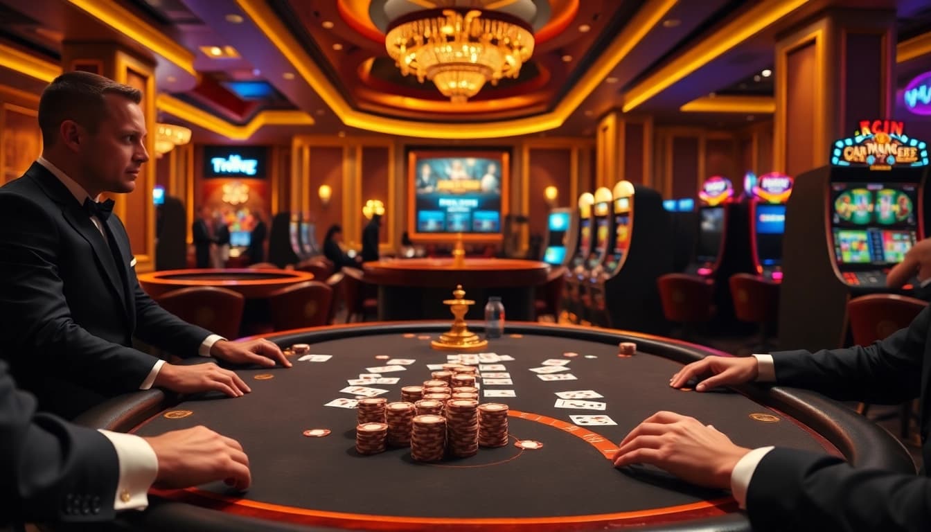 Vivez l'excitation au meilleur casino en ligne avec des machines à sous vibrantes et des tables de poker.