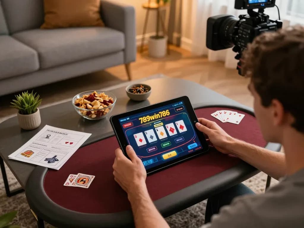 Experience the thrill of poker on 789win786 from your cozy home setup while engaging in strategy.