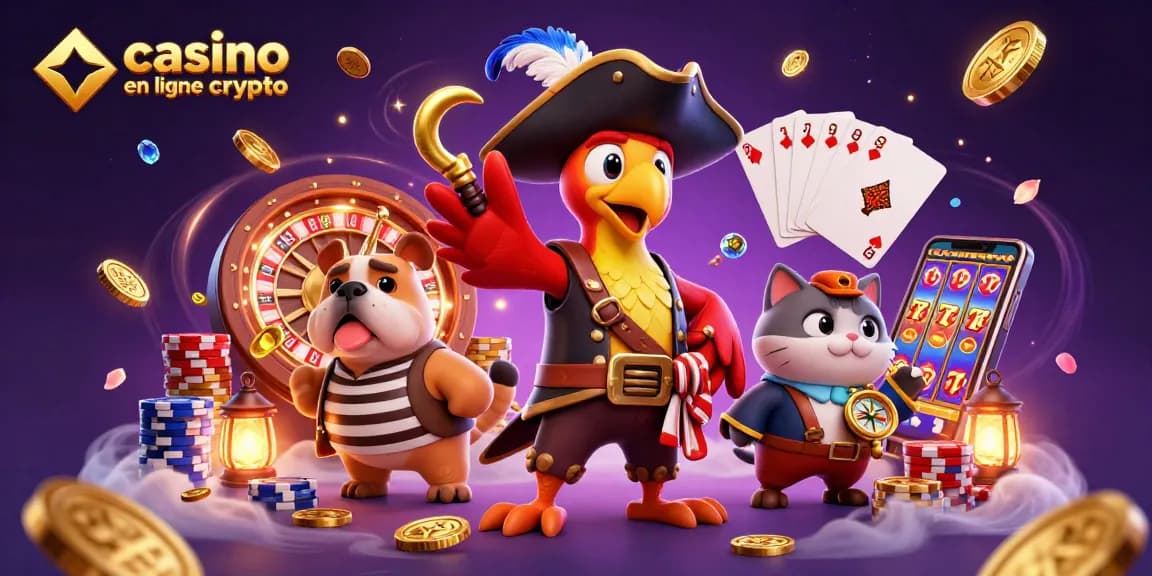 Jouez sur un casino en ligne crypto avec des personnages animés, des récompenses scintillantes et des jeux palpitants.