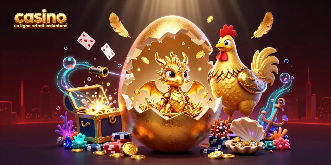 Gagnez avec le casino en ligne retrait instantané, illustrant une aventure dynamique et palpitante.