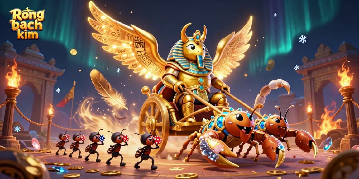 Engage in thrilling games at Rong bach kim with vibrant characters and dynamic elements.