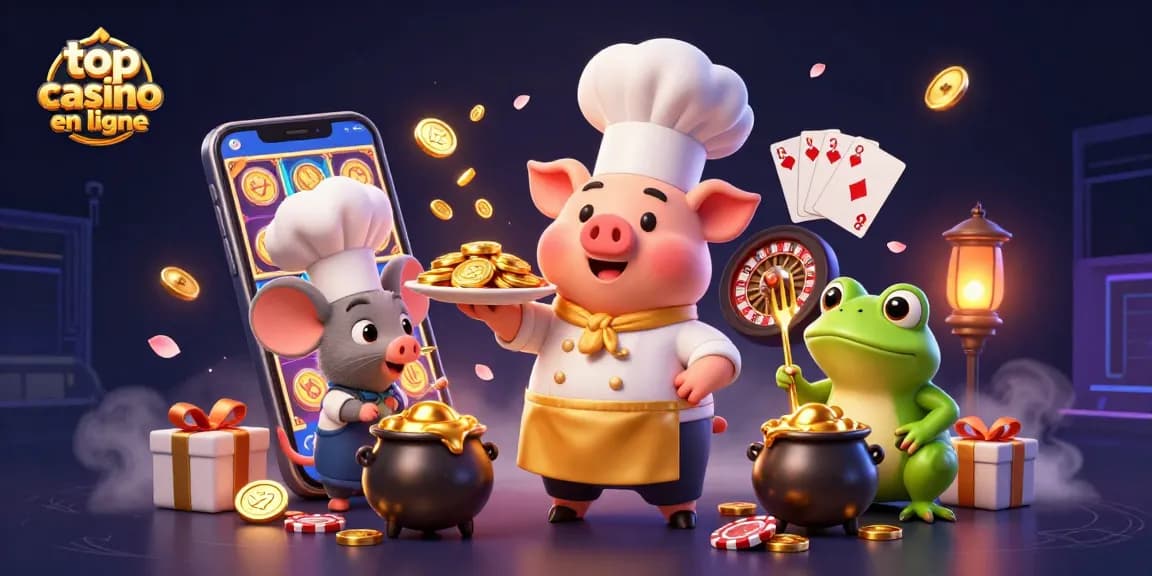 Découvrez les meilleurs jeux avec le meilleur casino en ligne à travers cette illustration dynamique