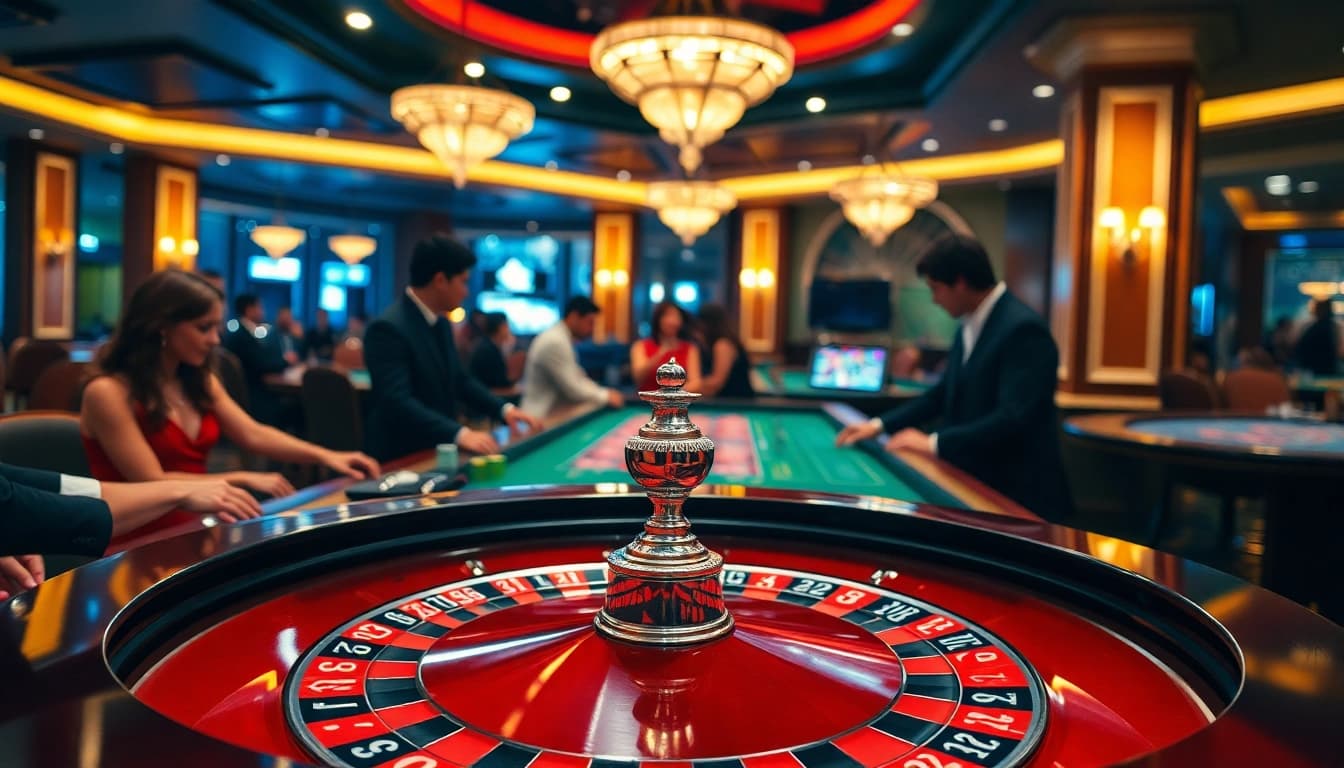 Betting excitement at an ibet44 casino table attracts players and creates a vibrant atmosphere.