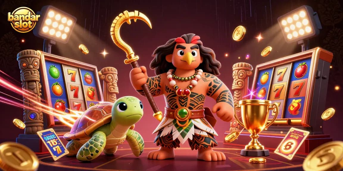 Menangkan jackpot di bandar slot dengan simbol keberuntungan dan angka cerah.