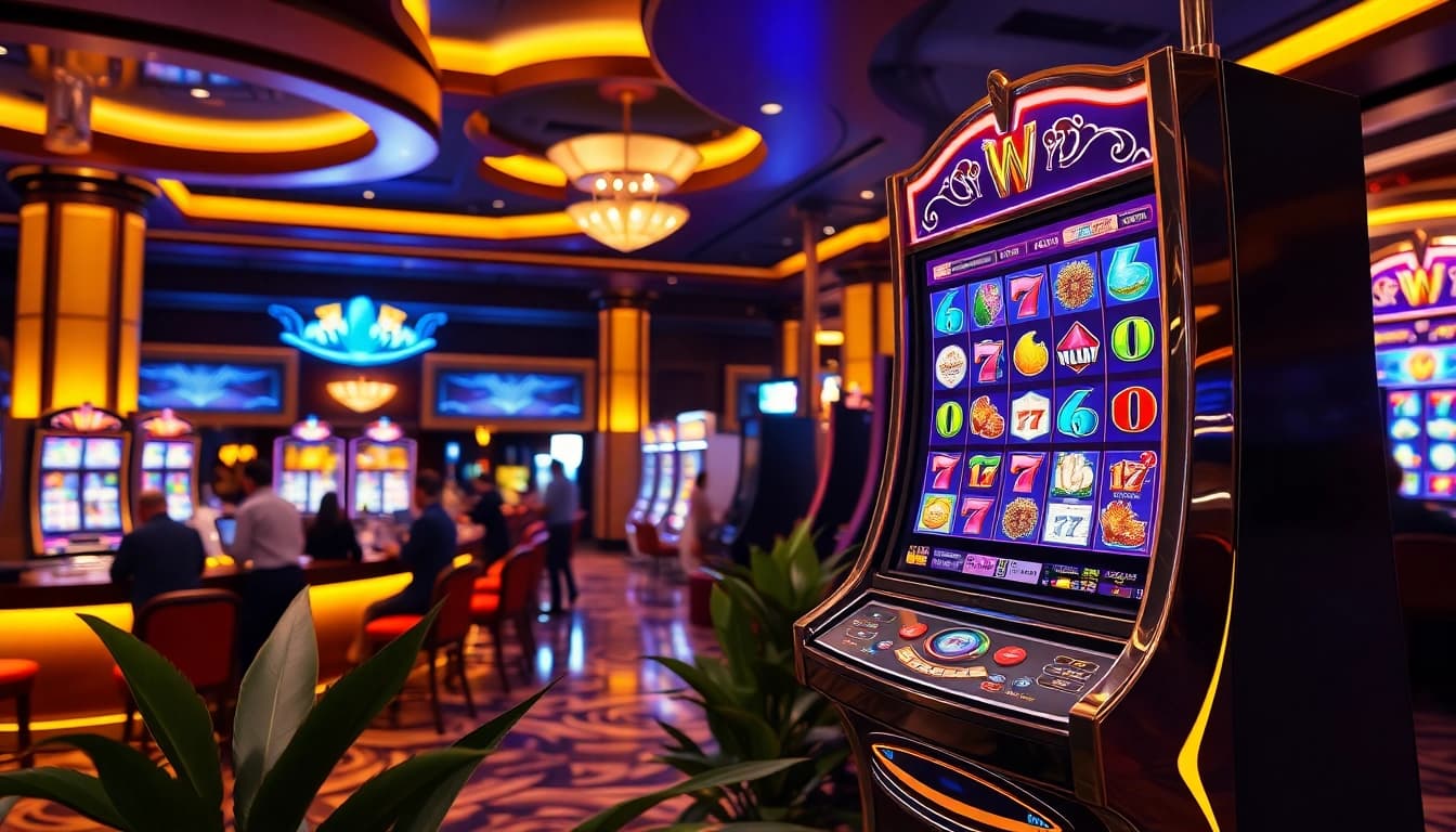 Menangkan bandar bola slot dengan tampilan mesin slot digital yang menarik dan penuh warna.