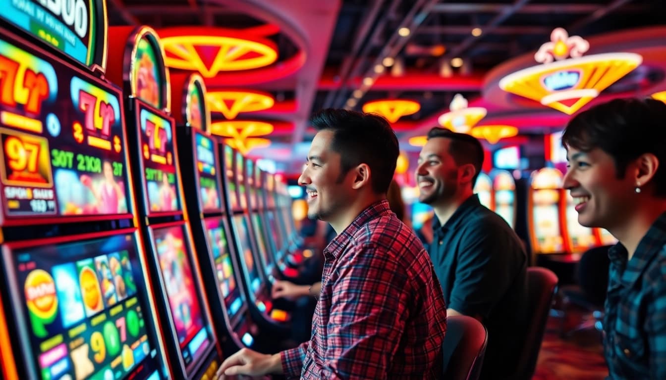 Menangkan permainan bandar toto 4d slot dengan suasana kasino yang meriah