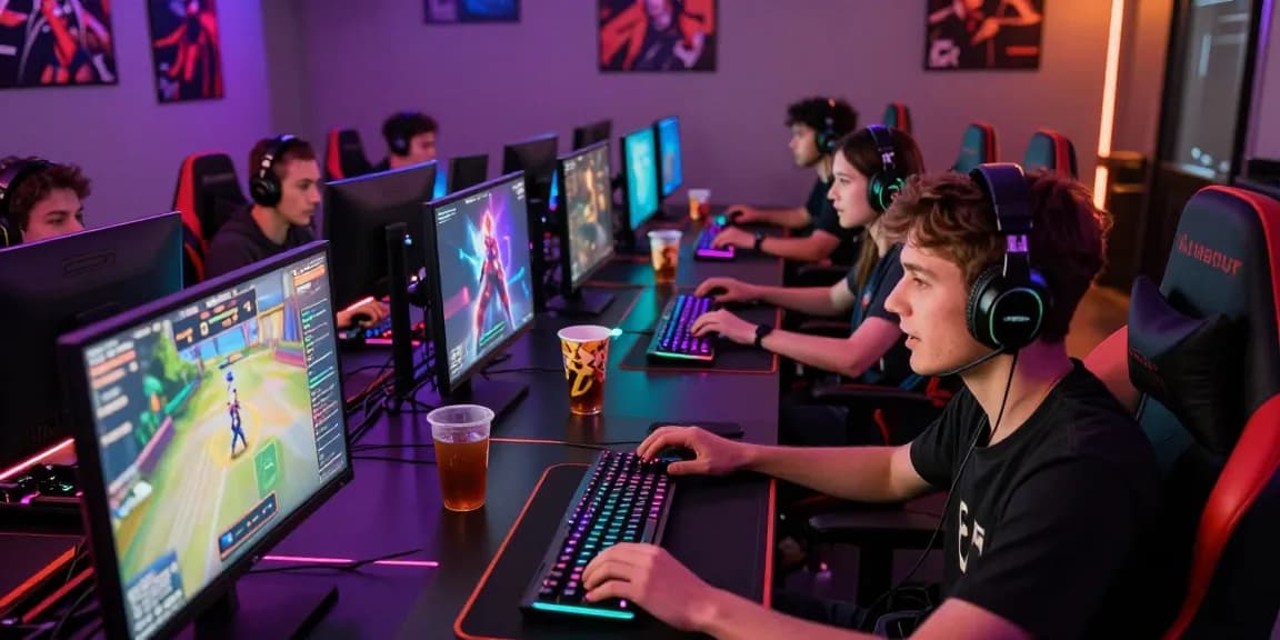 Players enjoying slot gacor777 in an energetic online gaming lounge environment.
