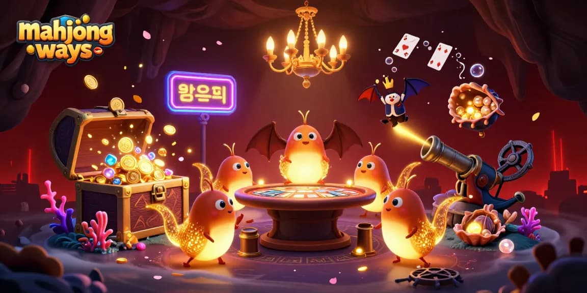 Experience mahjong ways with bioluminescent glowworms lighting a cave casino filled with treasures.