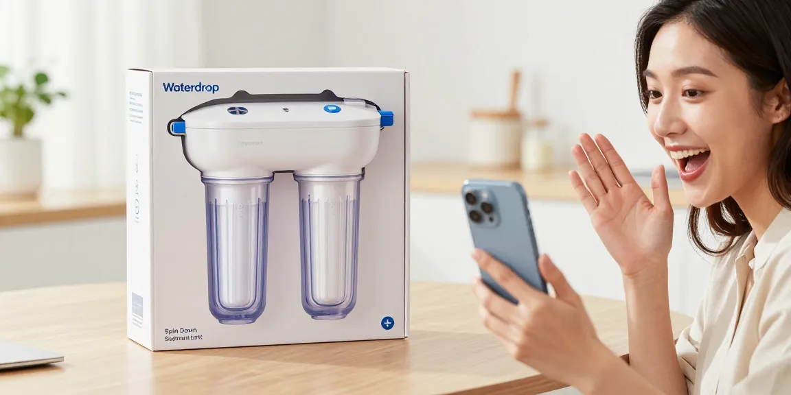 Waterdrop Spin Down Sediment Filter product review for online shoppers, showcasing best deals on e-commerce platforms.
