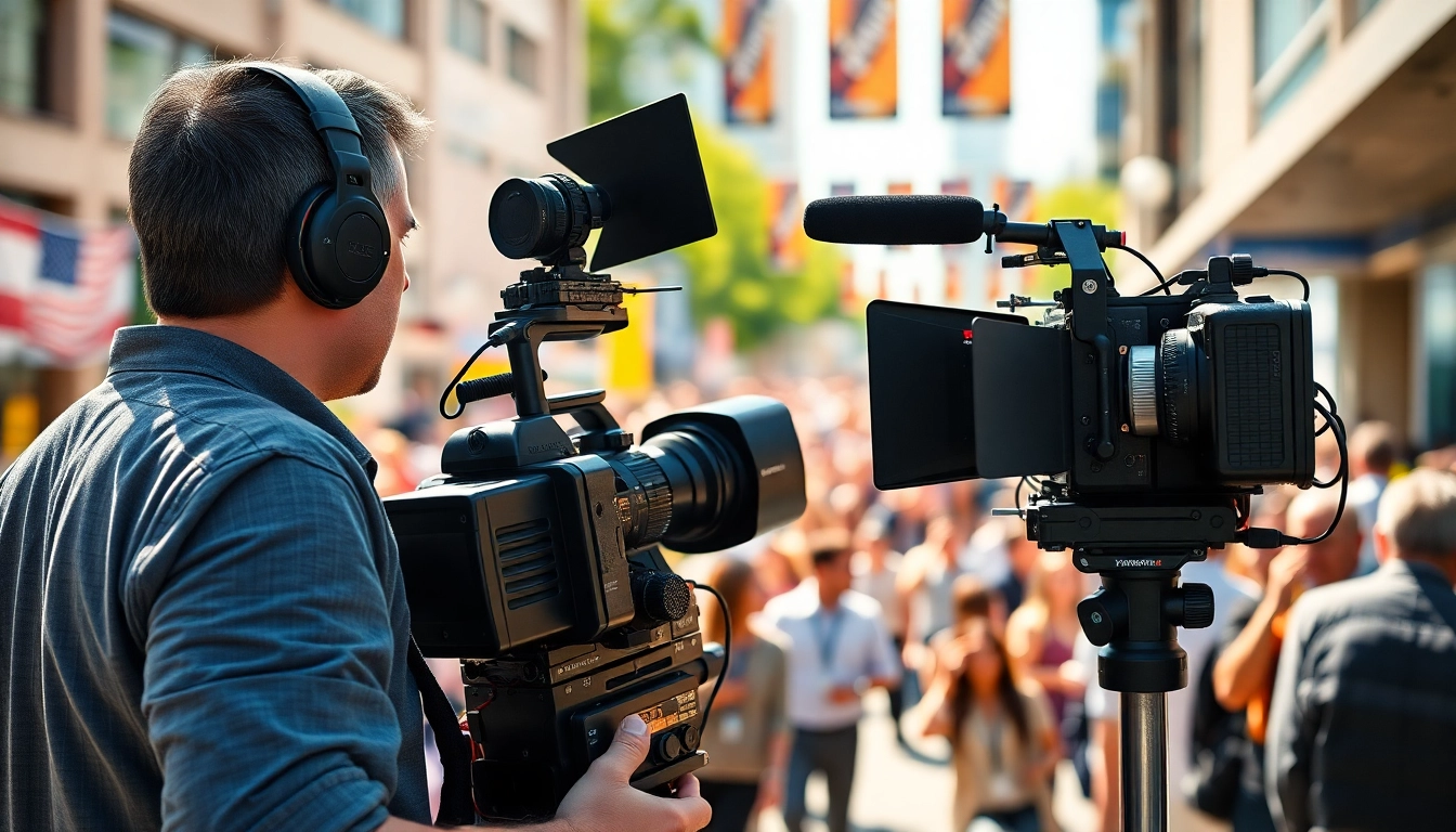 Enhance your on-site videography experience with experts capturing dynamic events in vibrant scenes.