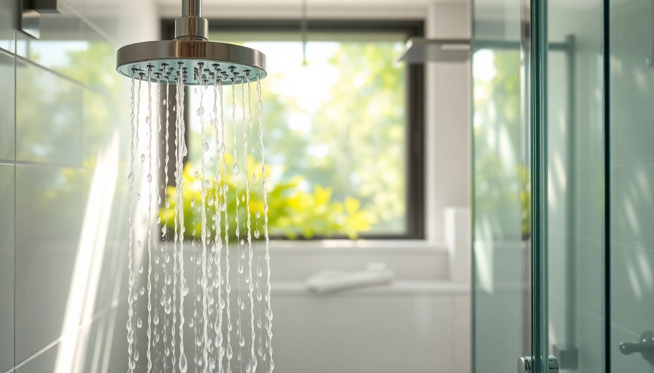 Experience elegant showers uk in a luxurious bathroom setting with modern fixtures and natural light.
