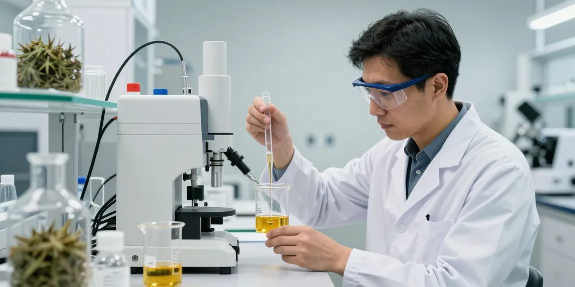 Buy D9 CAT 3 THC Distillate in a state-of-the-art cannabis laboratory with purity testing.