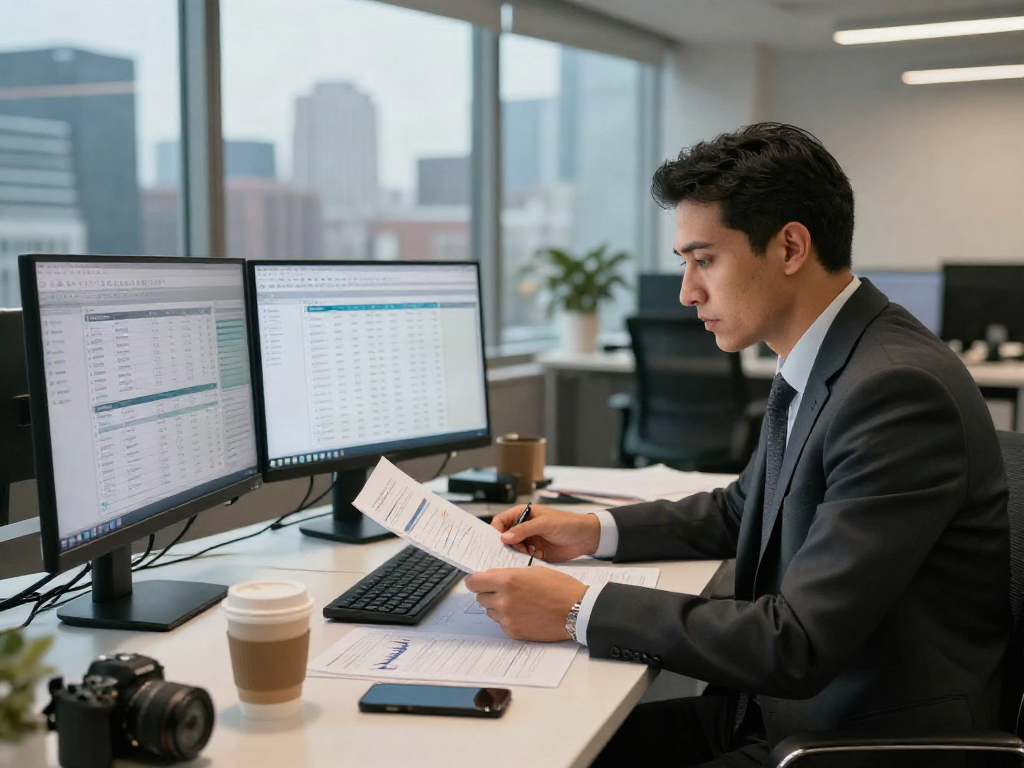 Engaged financial advisor discussing bonus new member benefits in a modern office