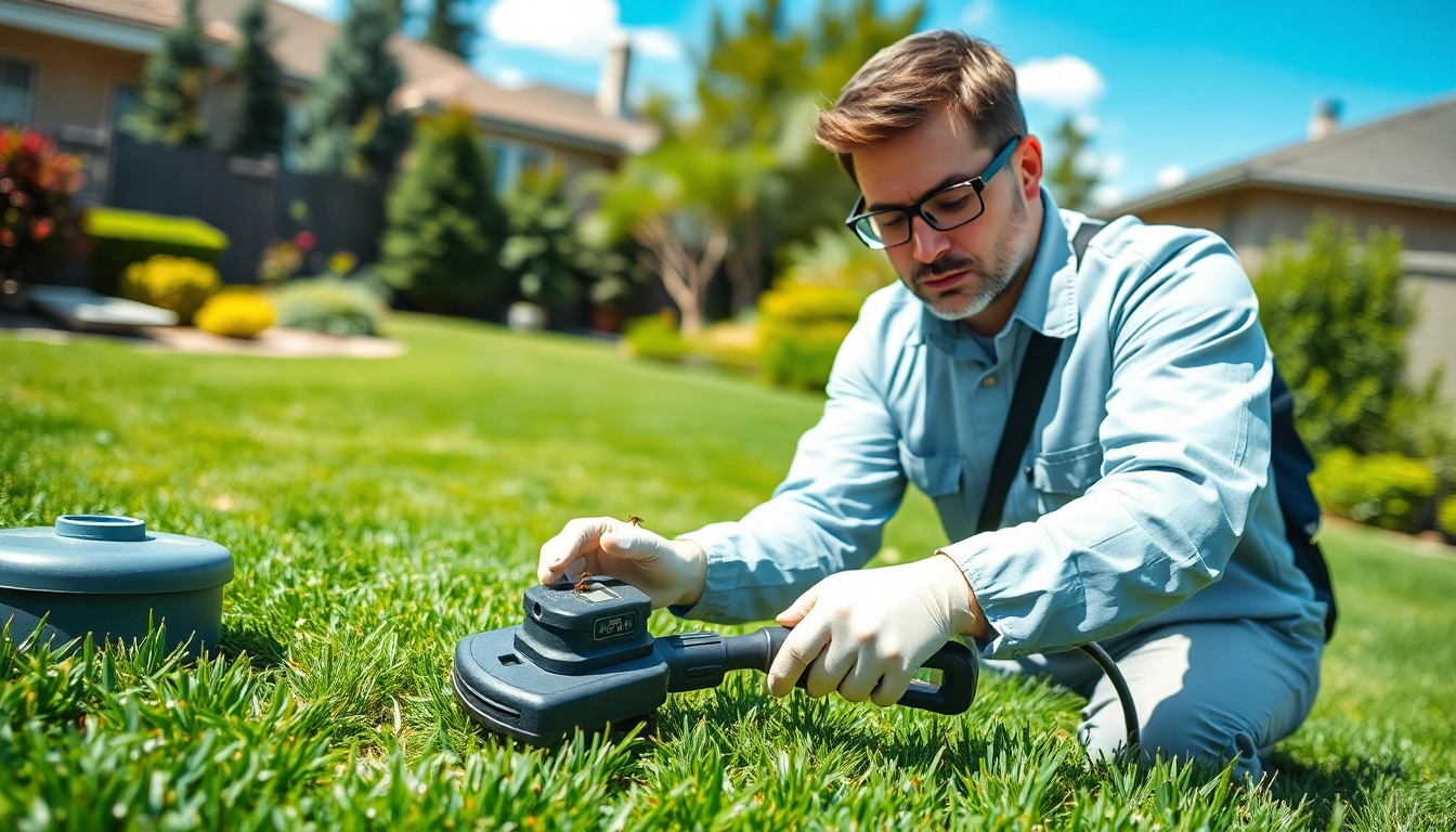 Ensure guaranteed insect removal with a professional technician in action.