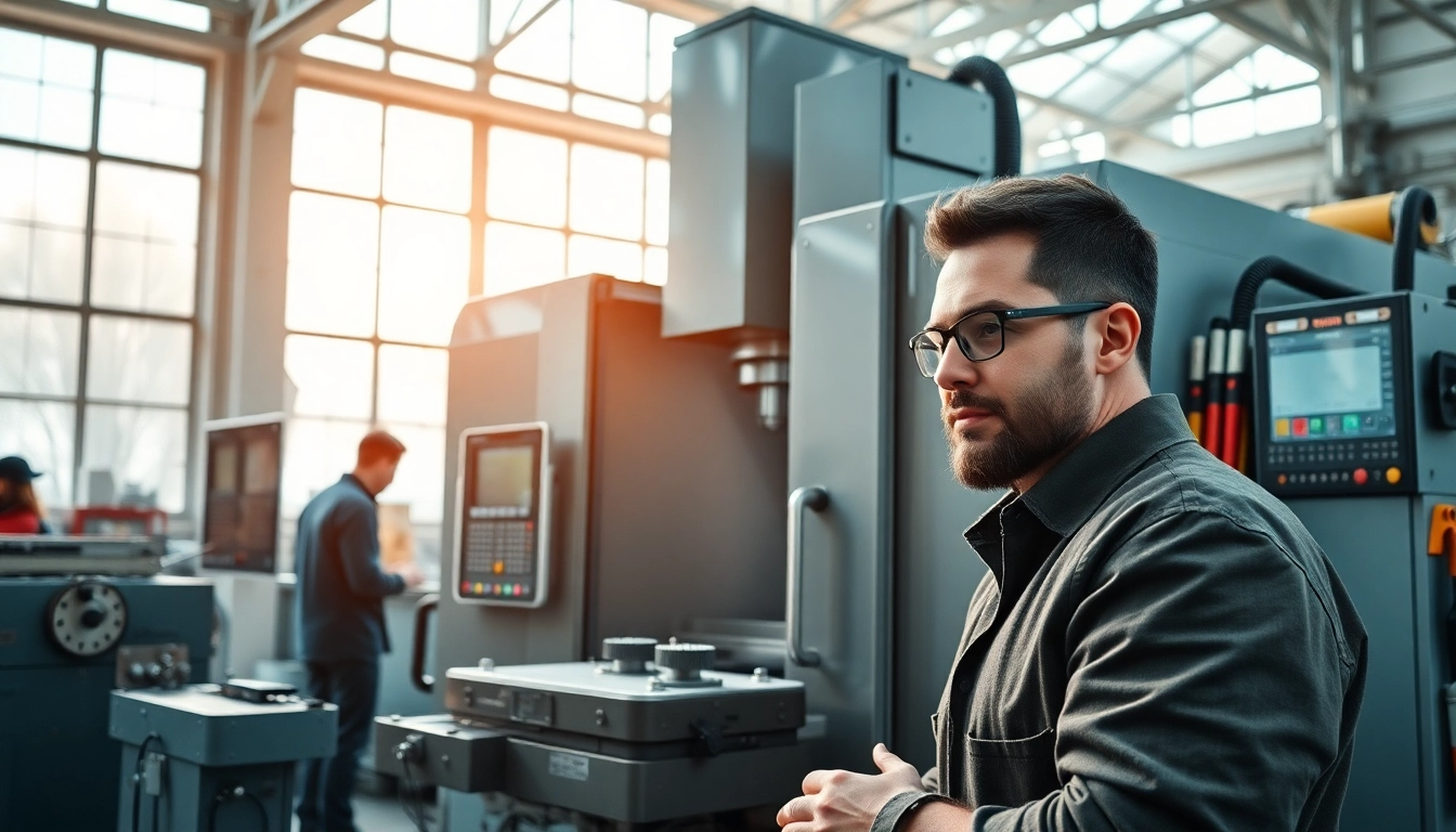 Engaging view of Chiheng Custom CNC Machining in action with technicians operating precision equipment.
