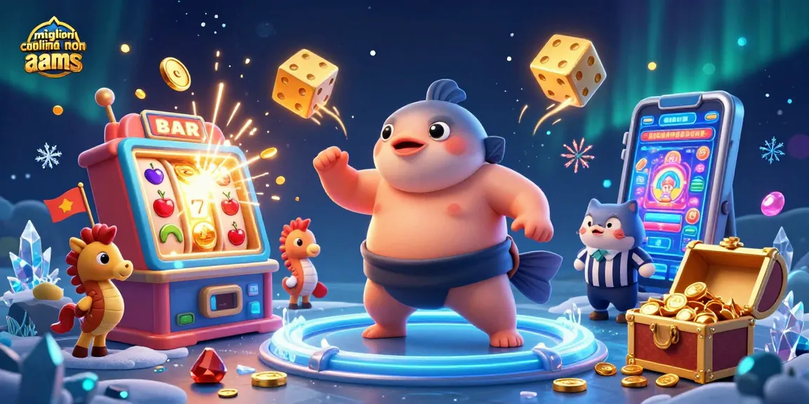 Vivi l'emozione dei migliori casinò online non AAMS con vivaci illustrazioni 3D di elementi di casinò emozionanti.