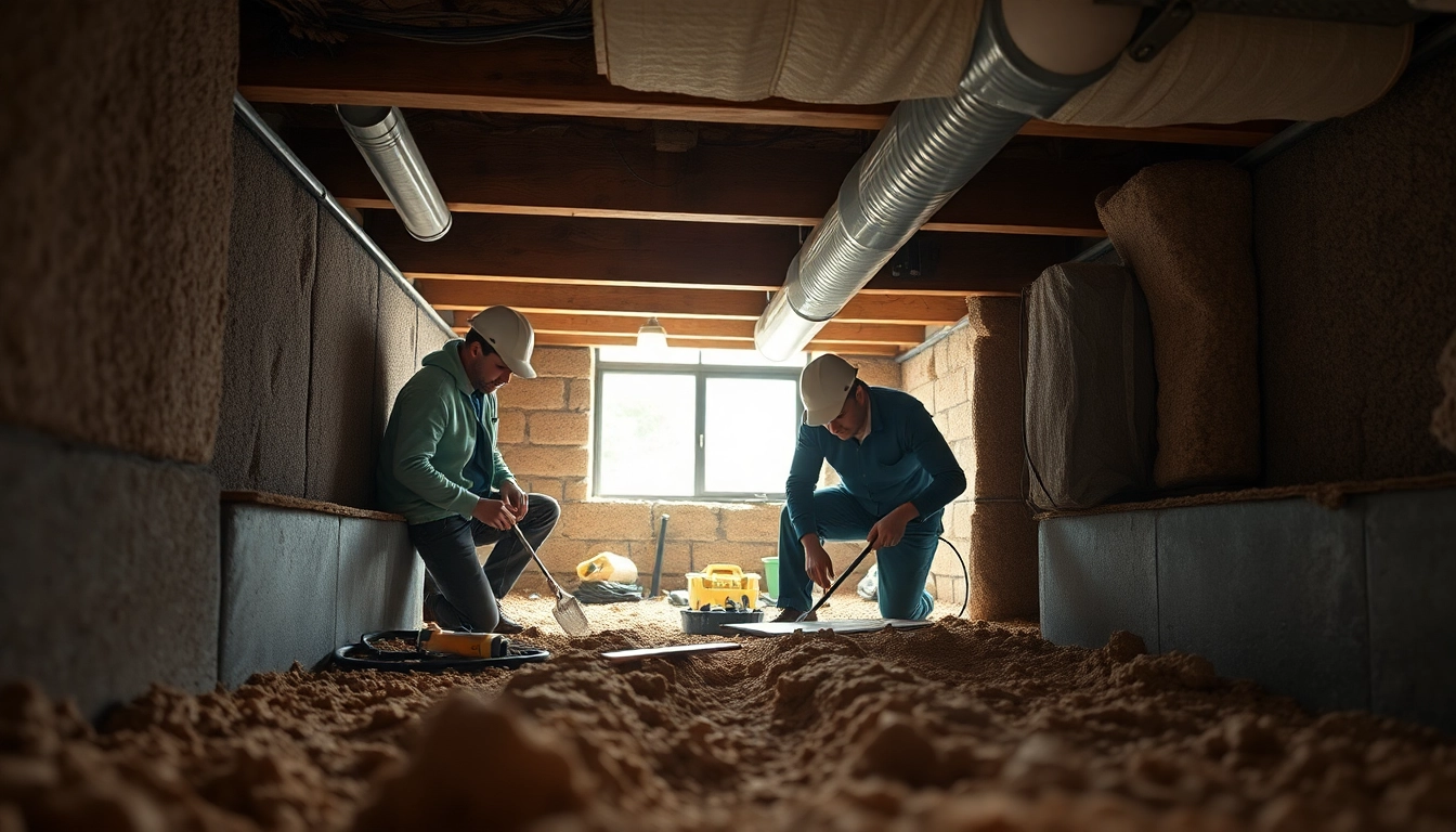 Crawl Space Restoration procedures with professionals enhancing structural integrity and safety.