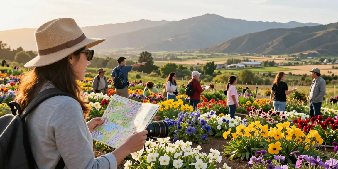 Enjoying the beauty of Capay Valley Garden with discounts offered by https://www.thecapayvalleygardentour.com during spring.