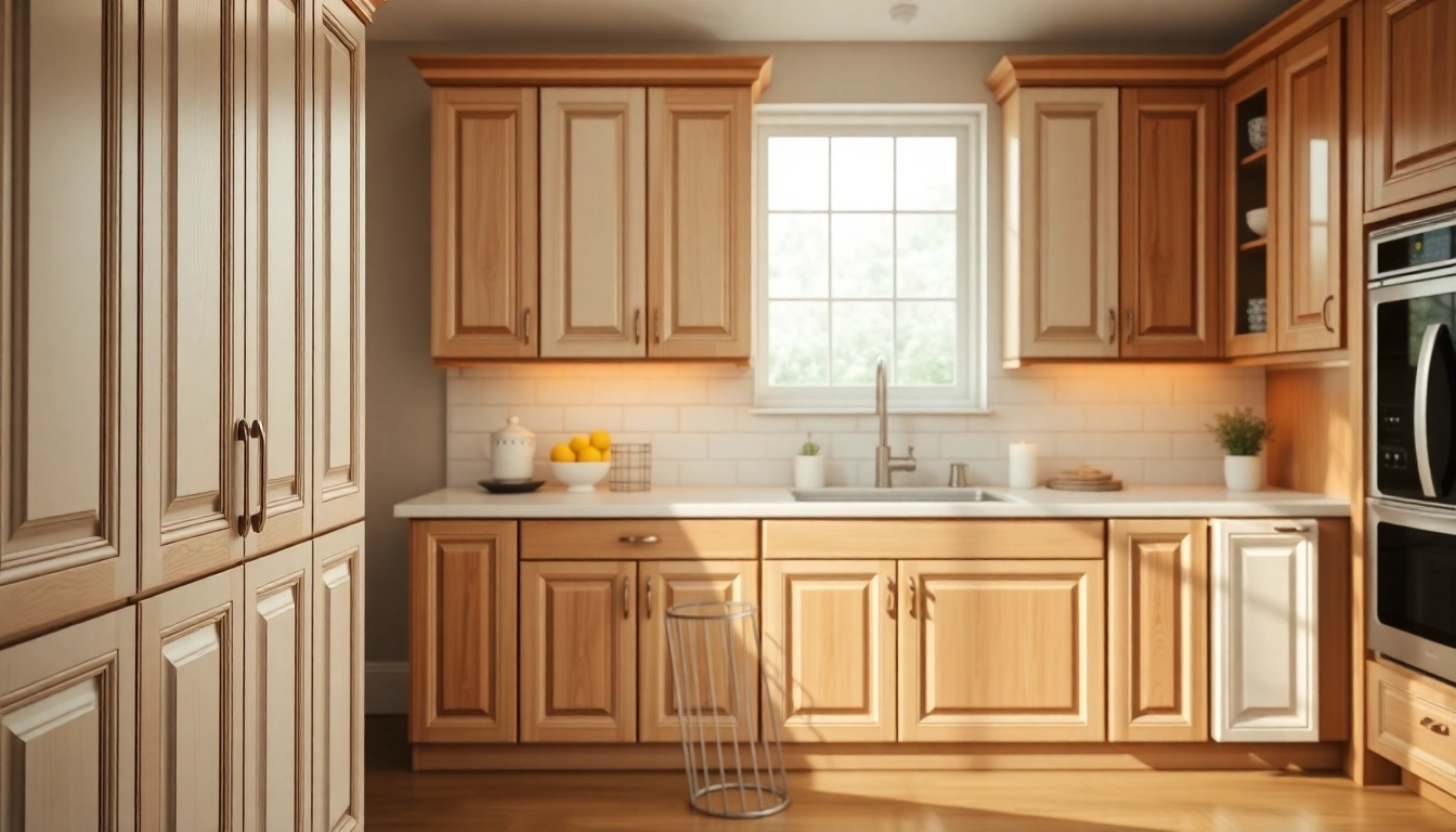Enhance your space with Cabinet Refacing Saint Petersburg FL, featuring beautifully revamped cabinets.