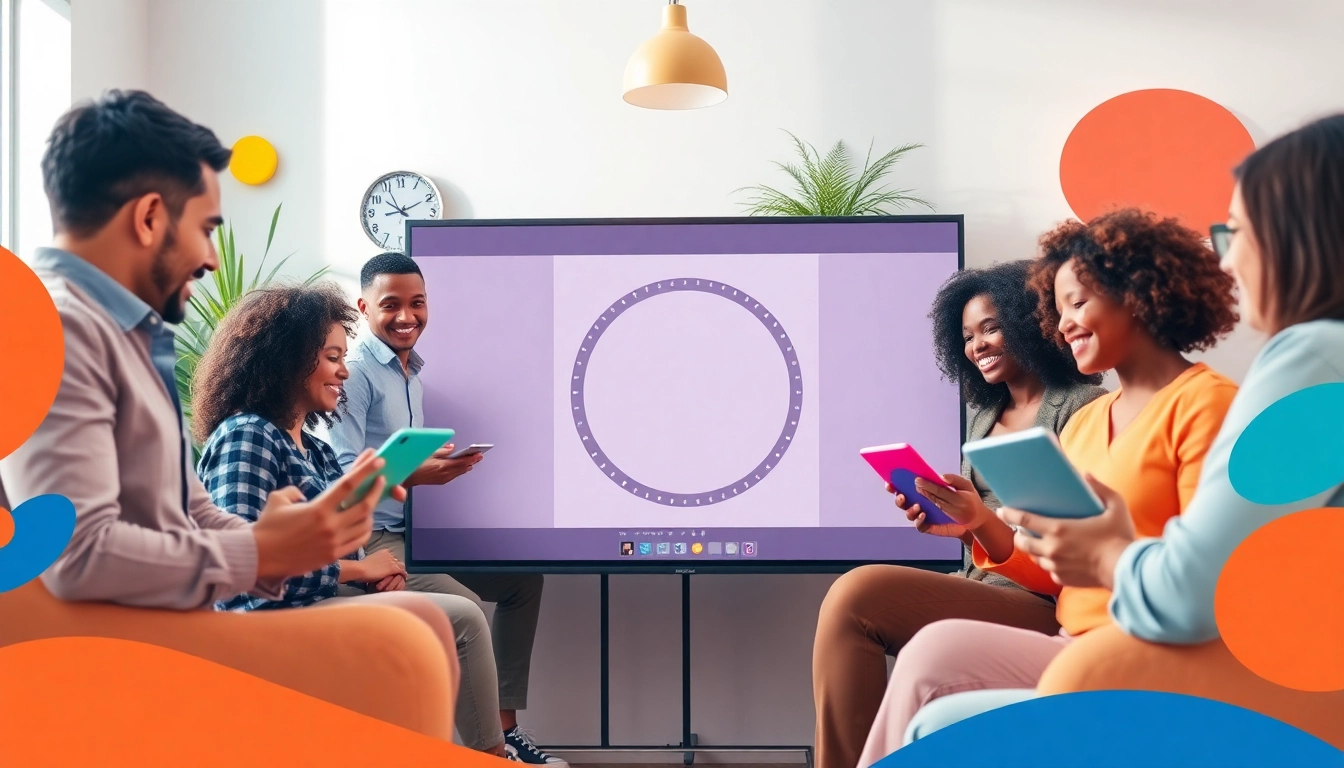 Circle photo editing demonstrated in a vibrant creative workspace with diverse users.