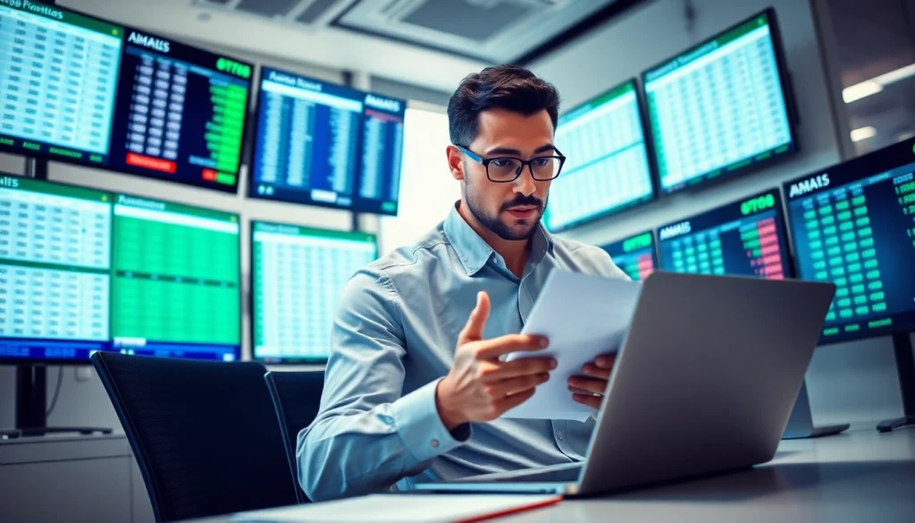 Menganalisis toto togel dengan data statistik di ruang kerja modern yang cerah.