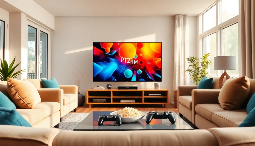 Watch iron tv pro streaming content in a stylish, inviting living room setup.