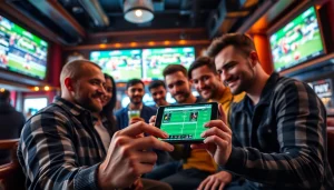 Exciting scene depicting best sports betting sites in India with individuals actively engaging in betting.