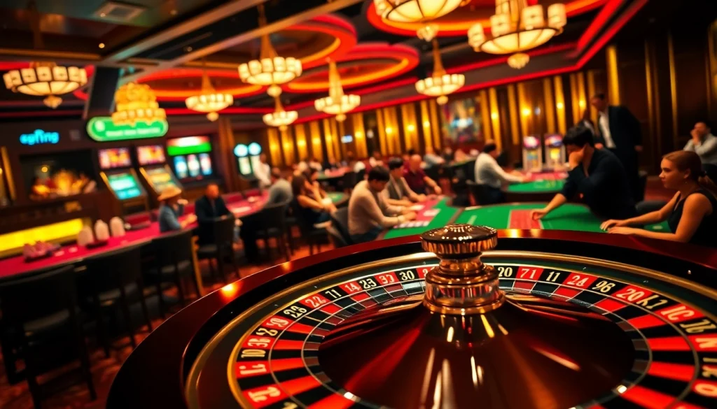 Experience the excitement of 79king hn with players enjoying roulette and blackjack.