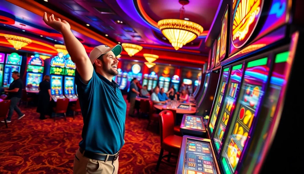 Menangkan permainan di kasinojitu resmi dengan suasana kasino yang ceria dan penuh energi.