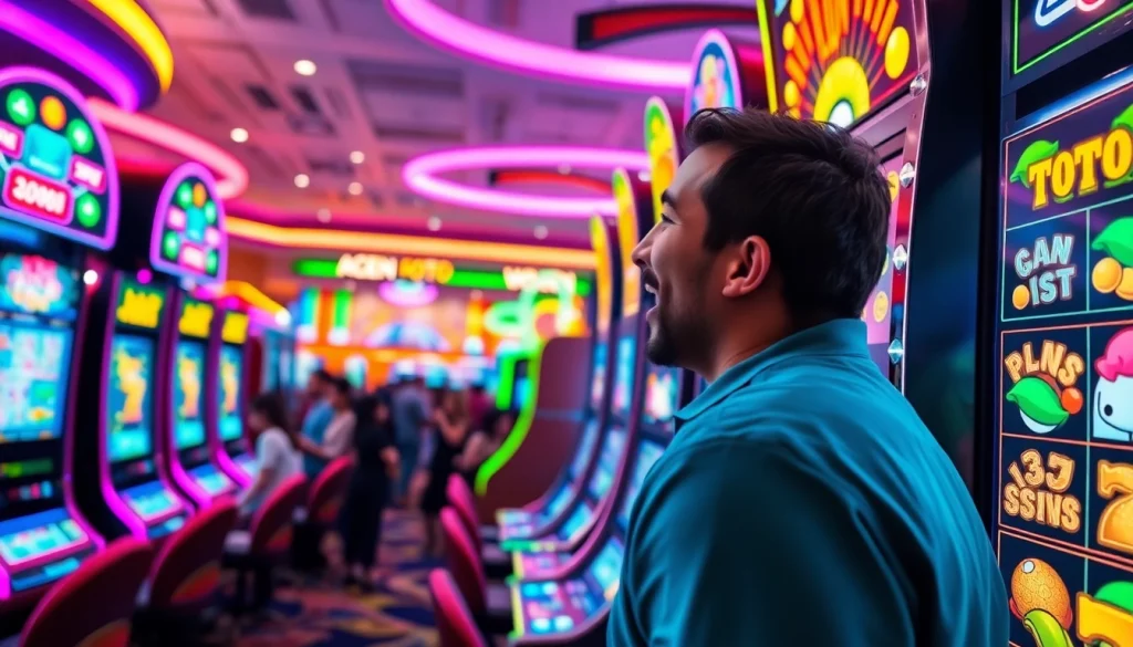 Memenangkan agen toto slot dengan penuh semangat di kasino digital yang berwarna.