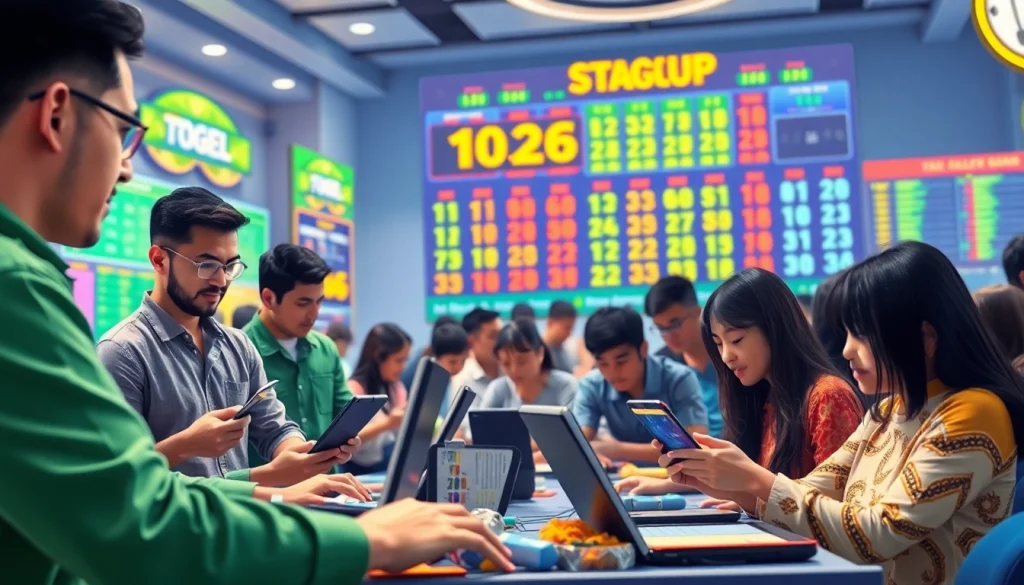 Pemain togel online merayakan kemenangan di platform digital yang bersemangat