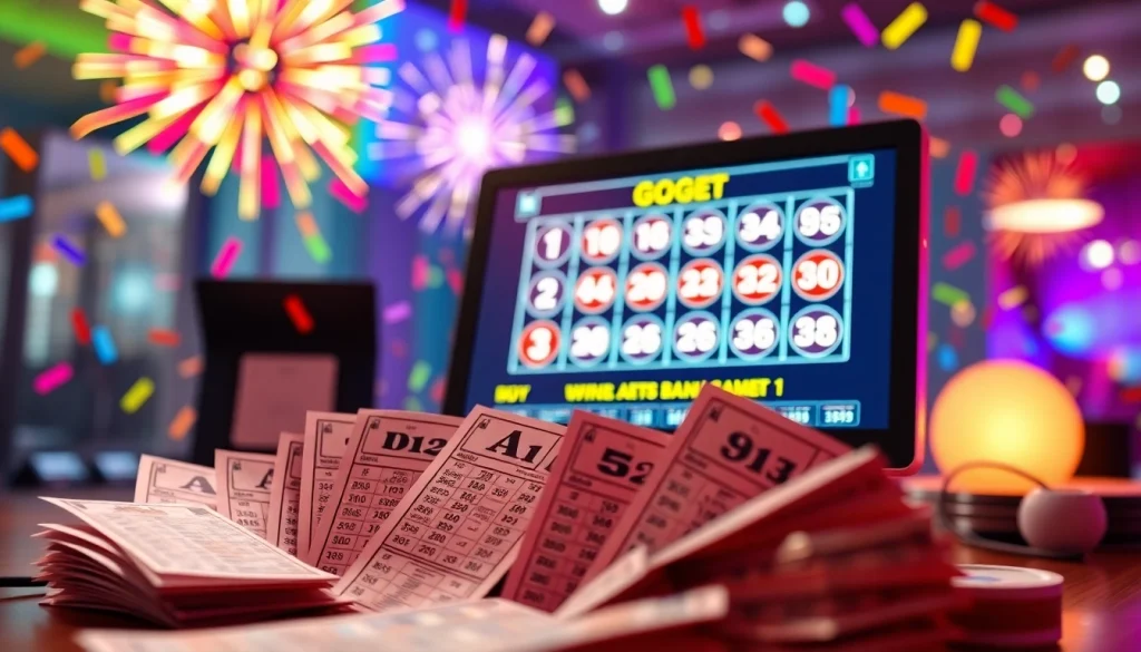 Menangkan togel online dengan bermain berbagai tiket undian yang berwarna-warni dan antusiasme digital.