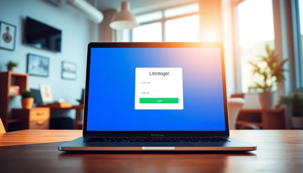 Login diantogel pada antarmuka modern dan interaktif dengan desain menarik dan ramah pengguna.