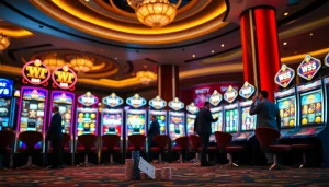 Người chơi hào hứng tận hưởng những máy slot đầy màu sắc tại casino sang trọng của W88.